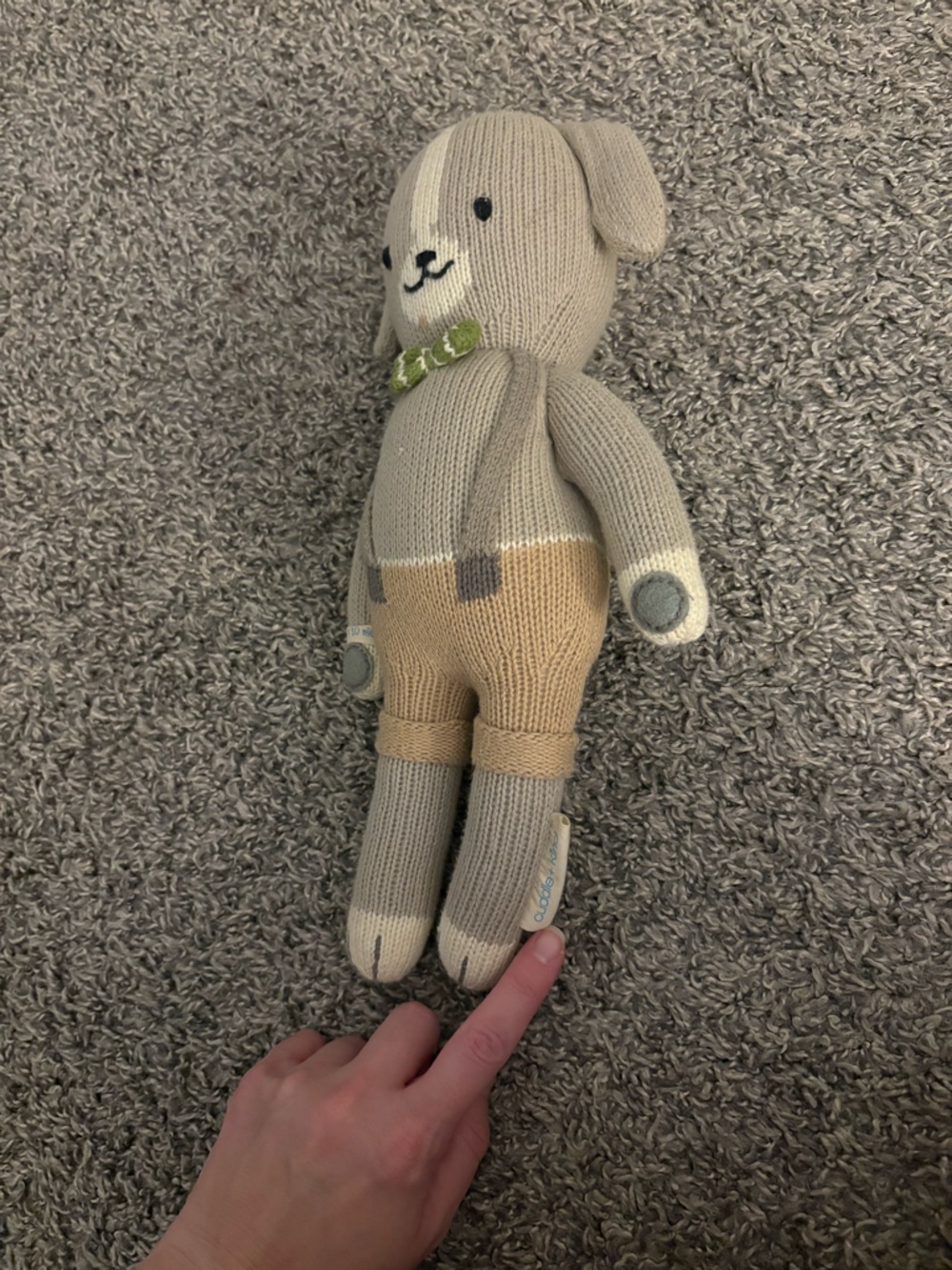 Cuddle + Kind Knit dog in Beige and Cream “Noah the dog”